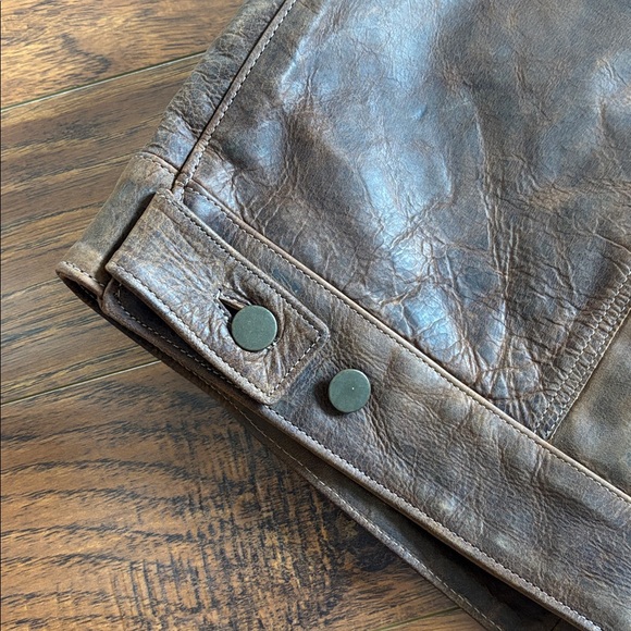 Coronado Leather vest. Genuine American Bison leather. Excellent size  50X XL - Picture 12 of 15